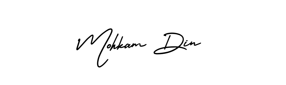 Similarly AmerikaSignatureDemo-Regular is the best handwritten signature design. Signature creator online .You can use it as an online autograph creator for name Mohkam Din. Mohkam Din signature style 3 images and pictures png