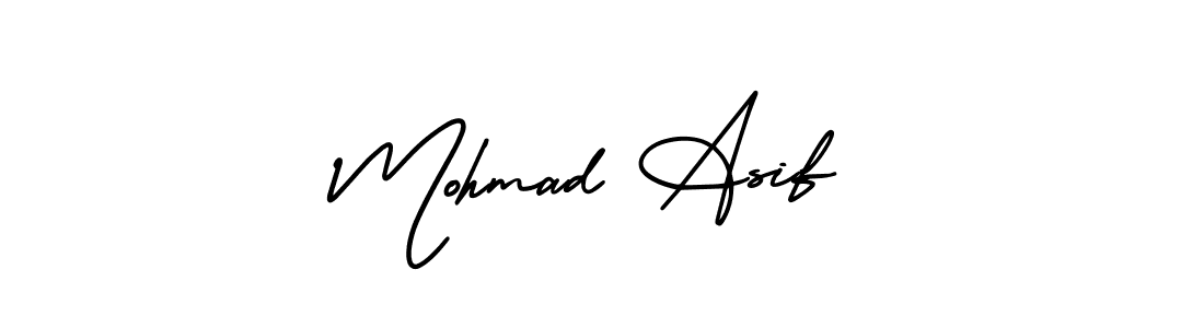 if you are searching for the best signature style for your name Mohmad Asif. so please give up your signature search. here we have designed multiple signature styles  using AmerikaSignatureDemo-Regular. Mohmad Asif signature style 3 images and pictures png