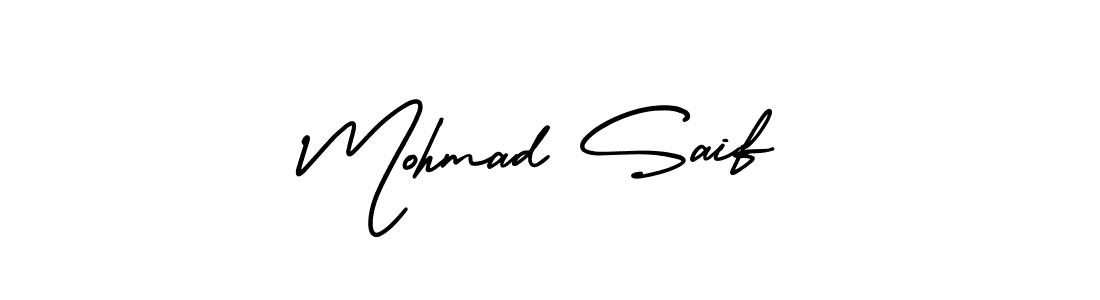 How to make Mohmad Saif name signature. Use AmerikaSignatureDemo-Regular style for creating short signs online. This is the latest handwritten sign. Mohmad Saif signature style 3 images and pictures png