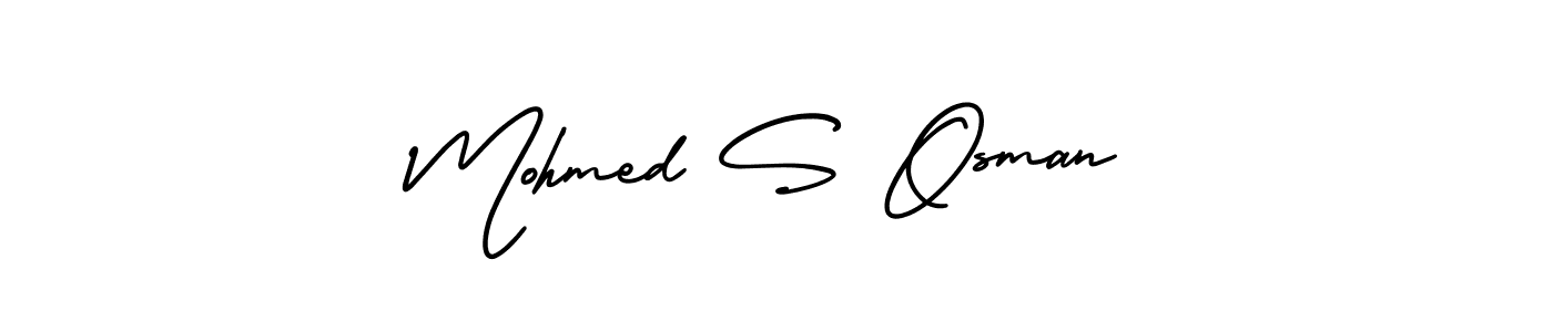 AmerikaSignatureDemo-Regular is a professional signature style that is perfect for those who want to add a touch of class to their signature. It is also a great choice for those who want to make their signature more unique. Get Mohmed S Osman name to fancy signature for free. Mohmed S Osman signature style 3 images and pictures png