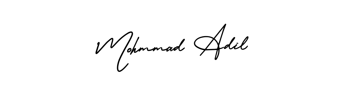 How to make Mohmmad Adil name signature. Use AmerikaSignatureDemo-Regular style for creating short signs online. This is the latest handwritten sign. Mohmmad Adil signature style 3 images and pictures png