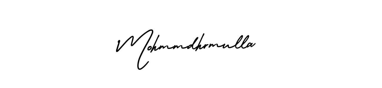 How to Draw Mohmmdhrmulla signature style? AmerikaSignatureDemo-Regular is a latest design signature styles for name Mohmmdhrmulla. Mohmmdhrmulla signature style 3 images and pictures png