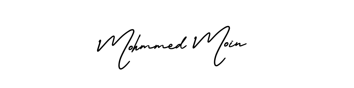 if you are searching for the best signature style for your name Mohmmed Moin. so please give up your signature search. here we have designed multiple signature styles  using AmerikaSignatureDemo-Regular. Mohmmed Moin signature style 3 images and pictures png