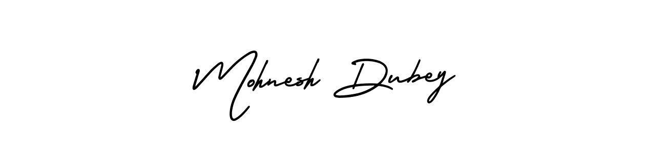 AmerikaSignatureDemo-Regular is a professional signature style that is perfect for those who want to add a touch of class to their signature. It is also a great choice for those who want to make their signature more unique. Get Mohnesh Dubey name to fancy signature for free. Mohnesh Dubey signature style 3 images and pictures png