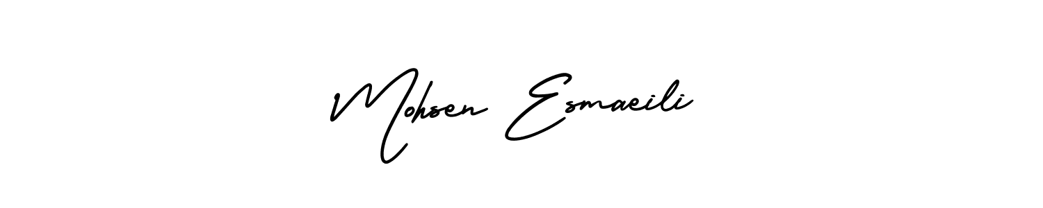 Make a short Mohsen Esmaeili signature style. Manage your documents anywhere anytime using AmerikaSignatureDemo-Regular. Create and add eSignatures, submit forms, share and send files easily. Mohsen Esmaeili signature style 3 images and pictures png