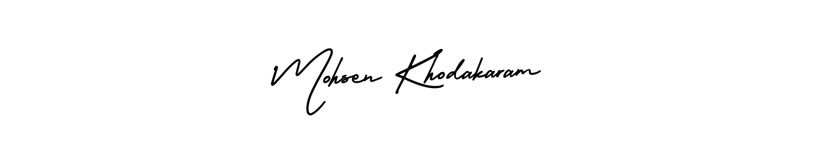 It looks lik you need a new signature style for name Mohsen Khodakaram. Design unique handwritten (AmerikaSignatureDemo-Regular) signature with our free signature maker in just a few clicks. Mohsen Khodakaram signature style 3 images and pictures png