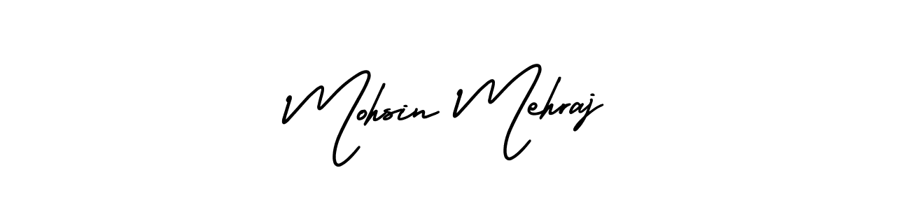 Mohsin Mehraj stylish signature style. Best Handwritten Sign (AmerikaSignatureDemo-Regular) for my name. Handwritten Signature Collection Ideas for my name Mohsin Mehraj. Mohsin Mehraj signature style 3 images and pictures png