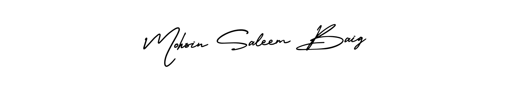 Make a short Mohsin Saleem Baig signature style. Manage your documents anywhere anytime using AmerikaSignatureDemo-Regular. Create and add eSignatures, submit forms, share and send files easily. Mohsin Saleem Baig signature style 3 images and pictures png