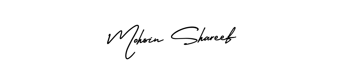 Make a beautiful signature design for name Mohsin Shareef. Use this online signature maker to create a handwritten signature for free. Mohsin Shareef signature style 3 images and pictures png