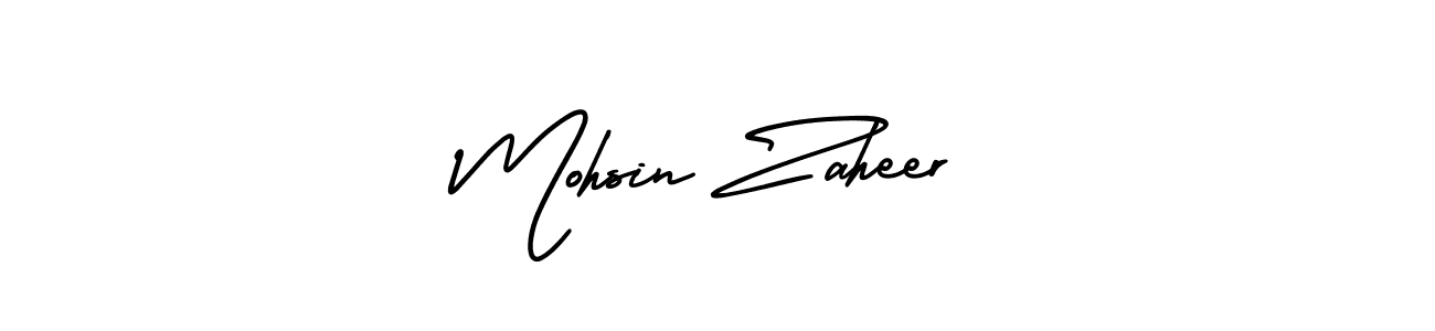 How to Draw Mohsin Zaheer signature style? AmerikaSignatureDemo-Regular is a latest design signature styles for name Mohsin Zaheer. Mohsin Zaheer signature style 3 images and pictures png