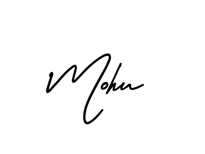 It looks lik you need a new signature style for name Mohu. Design unique handwritten (AmerikaSignatureDemo-Regular) signature with our free signature maker in just a few clicks. Mohu signature style 3 images and pictures png