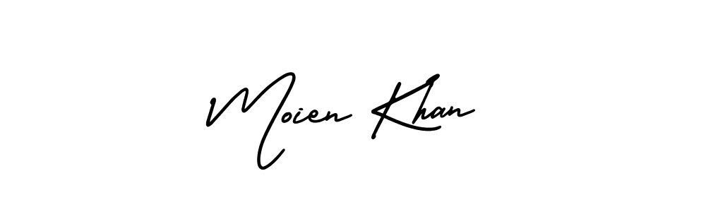 Similarly AmerikaSignatureDemo-Regular is the best handwritten signature design. Signature creator online .You can use it as an online autograph creator for name Moien Khan. Moien Khan signature style 3 images and pictures png
