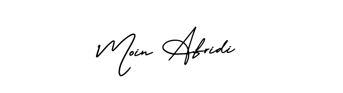 Make a beautiful signature design for name Moin Afridi. With this signature (AmerikaSignatureDemo-Regular) style, you can create a handwritten signature for free. Moin Afridi signature style 3 images and pictures png