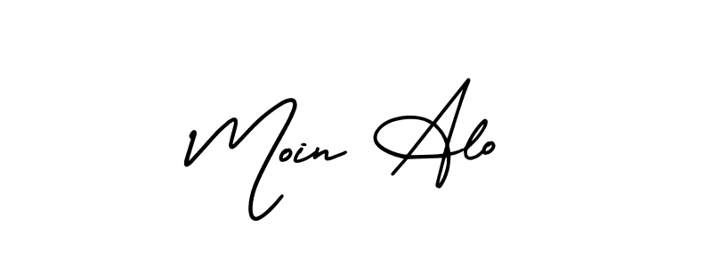 Here are the top 10 professional signature styles for the name Moin Alo. These are the best autograph styles you can use for your name. Moin Alo signature style 3 images and pictures png
