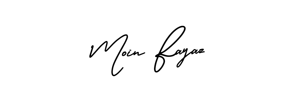 You can use this online signature creator to create a handwritten signature for the name Moin Fayaz. This is the best online autograph maker. Moin Fayaz signature style 3 images and pictures png