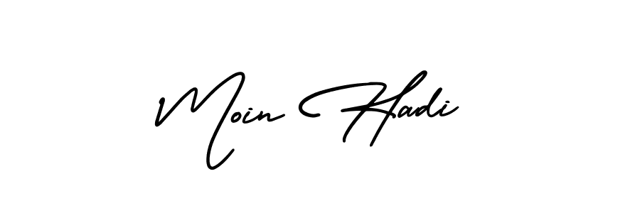 Make a beautiful signature design for name Moin Hadi. Use this online signature maker to create a handwritten signature for free. Moin Hadi signature style 3 images and pictures png