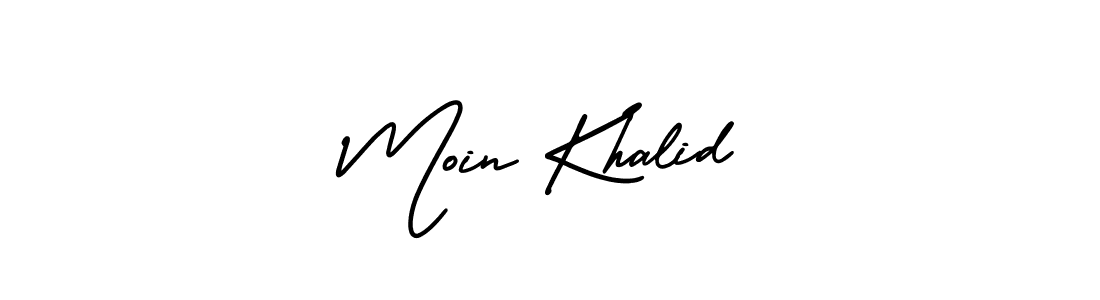 Make a beautiful signature design for name Moin Khalid. Use this online signature maker to create a handwritten signature for free. Moin Khalid signature style 3 images and pictures png