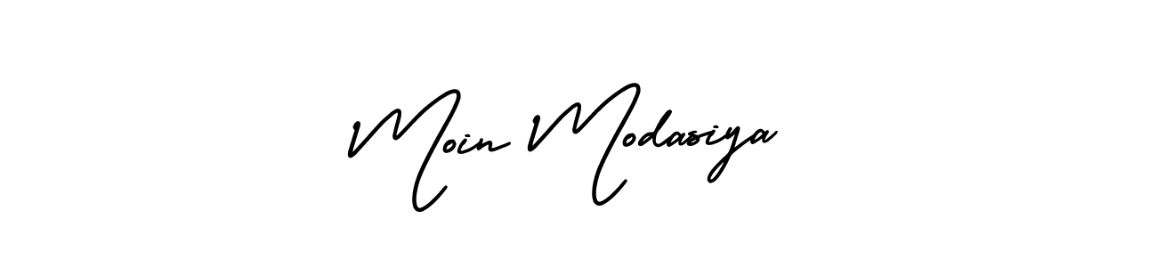 How to make Moin Modasiya signature? AmerikaSignatureDemo-Regular is a professional autograph style. Create handwritten signature for Moin Modasiya name. Moin Modasiya signature style 3 images and pictures png