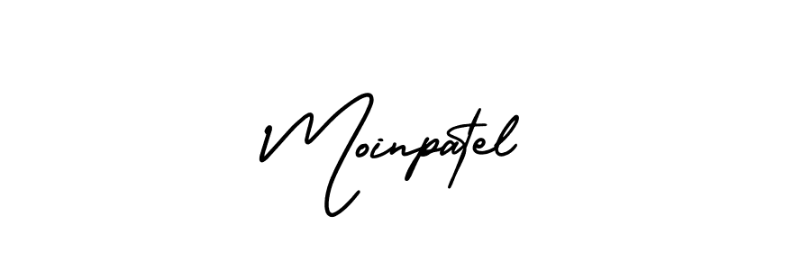 Moinpatel stylish signature style. Best Handwritten Sign (AmerikaSignatureDemo-Regular) for my name. Handwritten Signature Collection Ideas for my name Moinpatel. Moinpatel signature style 3 images and pictures png