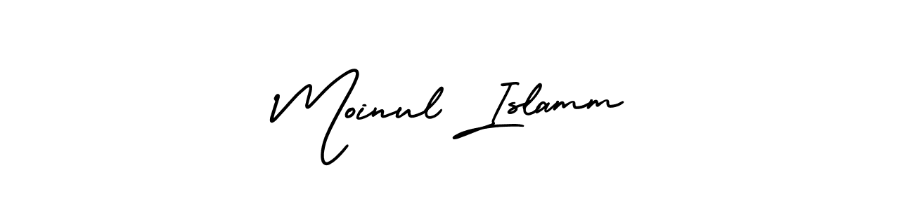 Use a signature maker to create a handwritten signature online. With this signature software, you can design (AmerikaSignatureDemo-Regular) your own signature for name Moinul Islamm. Moinul Islamm signature style 3 images and pictures png