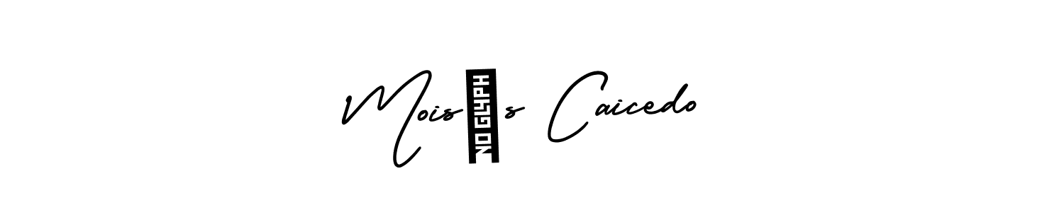 This is the best signature style for the Moisés Caicedo name. Also you like these signature font (AmerikaSignatureDemo-Regular). Mix name signature. Moisés Caicedo signature style 3 images and pictures png