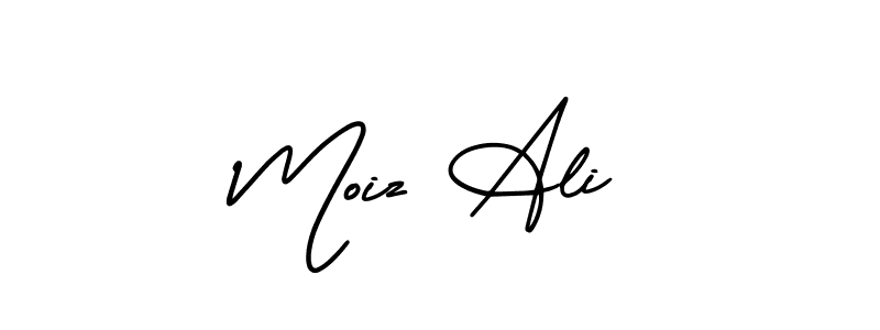 Use a signature maker to create a handwritten signature online. With this signature software, you can design (AmerikaSignatureDemo-Regular) your own signature for name Moiz Ali. Moiz Ali signature style 3 images and pictures png