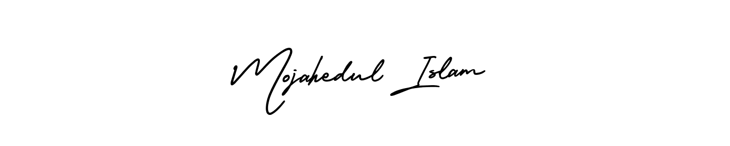 How to Draw Mojahedul Islam signature style? AmerikaSignatureDemo-Regular is a latest design signature styles for name Mojahedul Islam. Mojahedul Islam signature style 3 images and pictures png