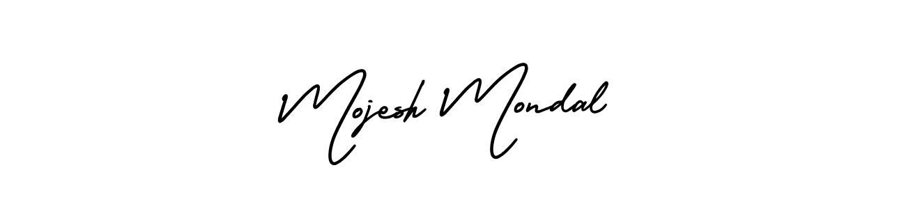 Design your own signature with our free online signature maker. With this signature software, you can create a handwritten (AmerikaSignatureDemo-Regular) signature for name Mojesh Mondal. Mojesh Mondal signature style 3 images and pictures png