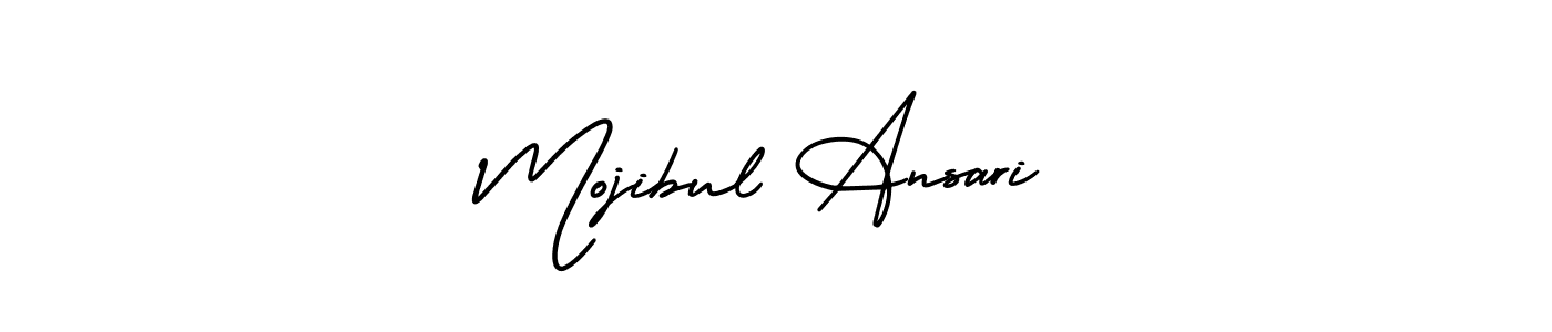 Make a beautiful signature design for name Mojibul Ansari. With this signature (AmerikaSignatureDemo-Regular) style, you can create a handwritten signature for free. Mojibul Ansari signature style 3 images and pictures png