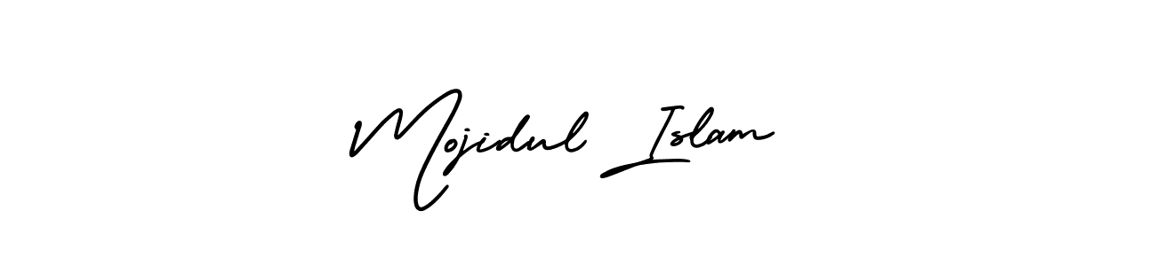 Design your own signature with our free online signature maker. With this signature software, you can create a handwritten (AmerikaSignatureDemo-Regular) signature for name Mojidul Islam. Mojidul Islam signature style 3 images and pictures png