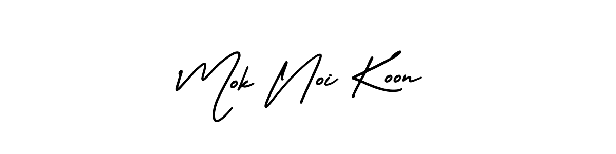 Make a beautiful signature design for name Mok Noi Koon. Use this online signature maker to create a handwritten signature for free. Mok Noi Koon signature style 3 images and pictures png