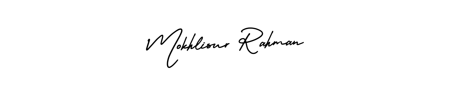 Use a signature maker to create a handwritten signature online. With this signature software, you can design (AmerikaSignatureDemo-Regular) your own signature for name Mokhlisur Rahman. Mokhlisur Rahman signature style 3 images and pictures png