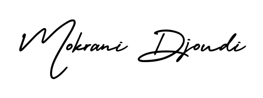You should practise on your own different ways (AmerikaSignatureDemo-Regular) to write your name (Mokrani Djoudi) in signature. Don't let someone else do it for you. Mokrani Djoudi signature style 3 images and pictures png