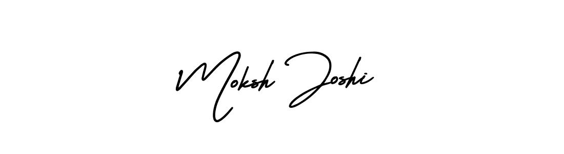 Moksh Joshi stylish signature style. Best Handwritten Sign (AmerikaSignatureDemo-Regular) for my name. Handwritten Signature Collection Ideas for my name Moksh Joshi. Moksh Joshi signature style 3 images and pictures png