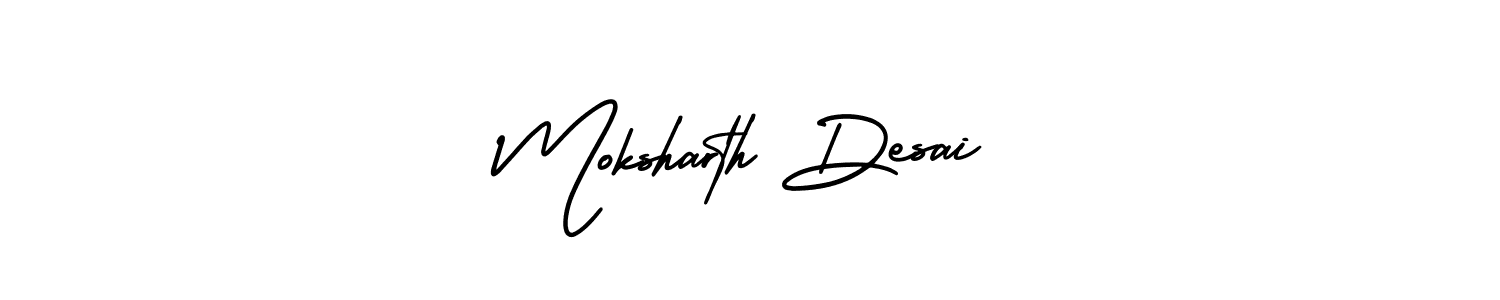 You can use this online signature creator to create a handwritten signature for the name Moksharth Desai. This is the best online autograph maker. Moksharth Desai signature style 3 images and pictures png