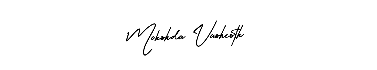 Design your own signature with our free online signature maker. With this signature software, you can create a handwritten (AmerikaSignatureDemo-Regular) signature for name Mokshda Vashisth. Mokshda Vashisth signature style 3 images and pictures png