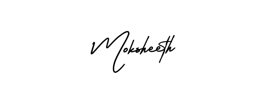 This is the best signature style for the Moksheeth name. Also you like these signature font (AmerikaSignatureDemo-Regular). Mix name signature. Moksheeth signature style 3 images and pictures png