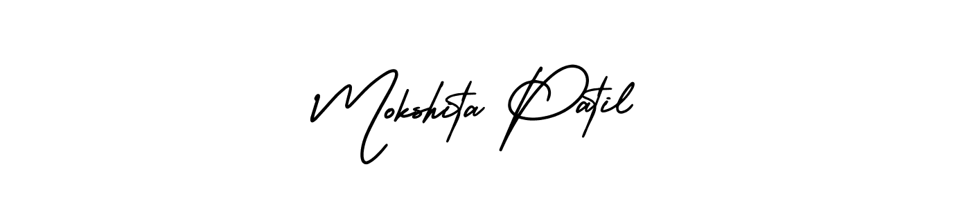 Best and Professional Signature Style for Mokshita Patil. AmerikaSignatureDemo-Regular Best Signature Style Collection. Mokshita Patil signature style 3 images and pictures png