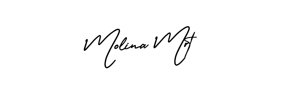 Also we have Molina Mrt name is the best signature style. Create professional handwritten signature collection using AmerikaSignatureDemo-Regular autograph style. Molina Mrt signature style 3 images and pictures png