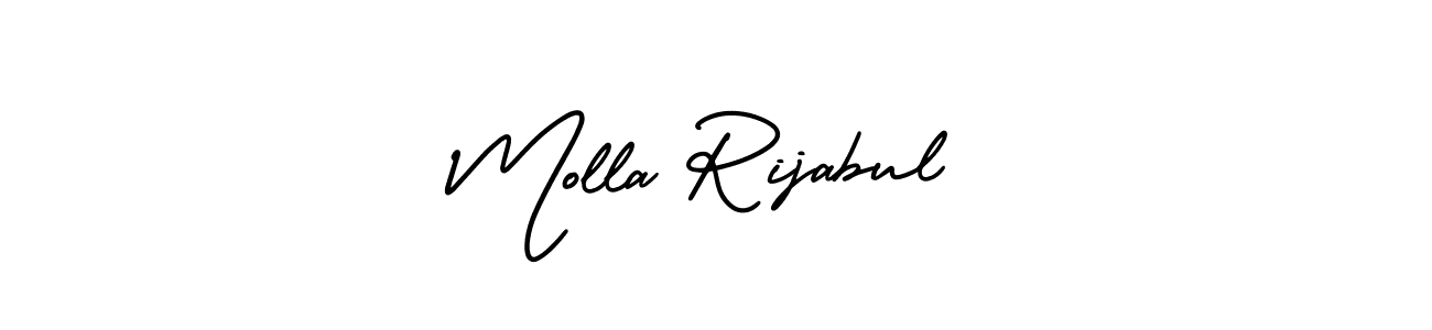 This is the best signature style for the Molla Rijabul name. Also you like these signature font (AmerikaSignatureDemo-Regular). Mix name signature. Molla Rijabul signature style 3 images and pictures png