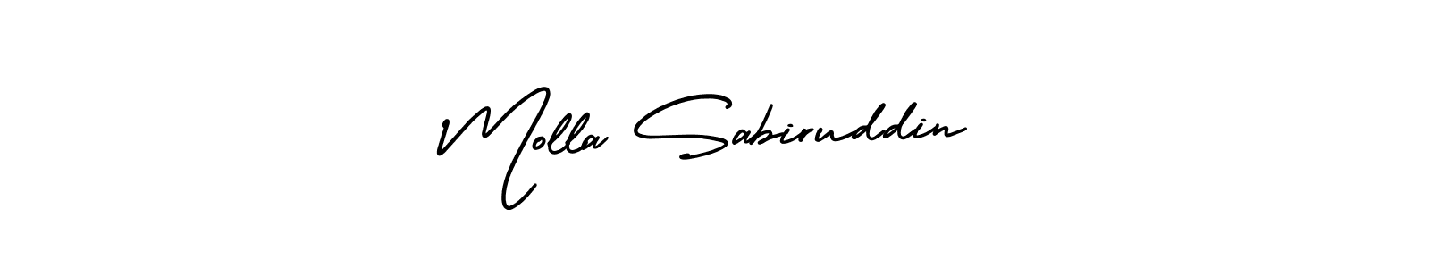 How to Draw Molla Sabiruddin signature style? AmerikaSignatureDemo-Regular is a latest design signature styles for name Molla Sabiruddin. Molla Sabiruddin signature style 3 images and pictures png