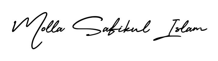 Create a personalized artistic stamp with Molla Safikul Islam in AmerikaSignatureDemo-Regular font. Perfect for visual artists, designers, and influencers. Molla Safikul Islam signature style 3 images and pictures png