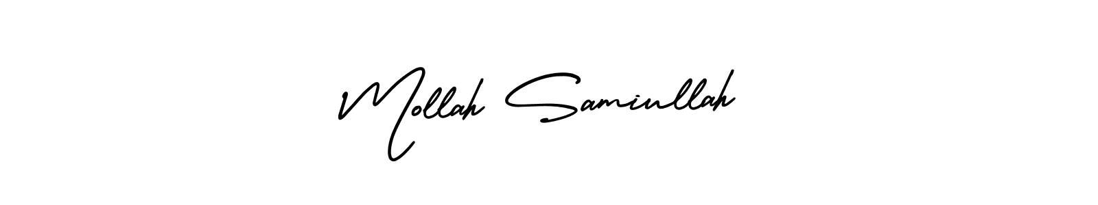 Check out images of Autograph of Mollah Samiullah name. Actor Mollah Samiullah Signature Style. AmerikaSignatureDemo-Regular is a professional sign style online. Mollah Samiullah signature style 3 images and pictures png