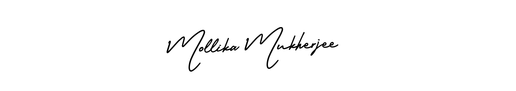 Similarly AmerikaSignatureDemo-Regular is the best handwritten signature design. Signature creator online .You can use it as an online autograph creator for name Mollika Mukherjee. Mollika Mukherjee signature style 3 images and pictures png