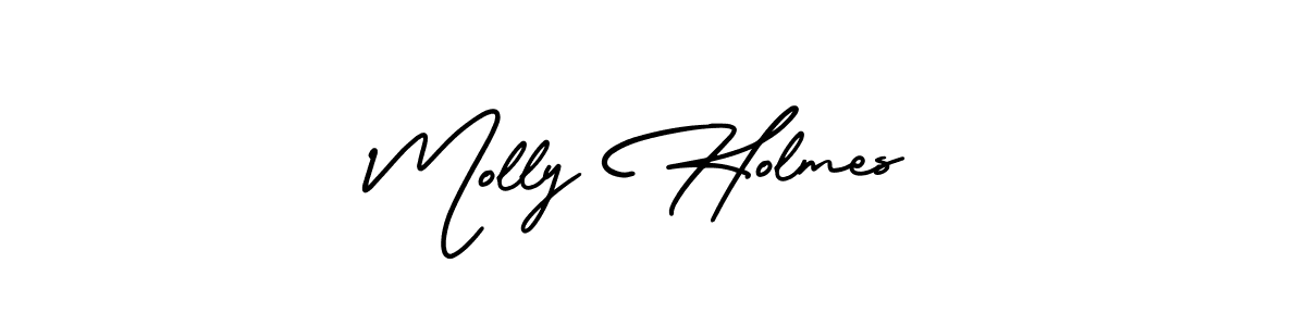 Create a beautiful signature design for name Molly Holmes. With this signature (AmerikaSignatureDemo-Regular) fonts, you can make a handwritten signature for free. Molly Holmes signature style 3 images and pictures png