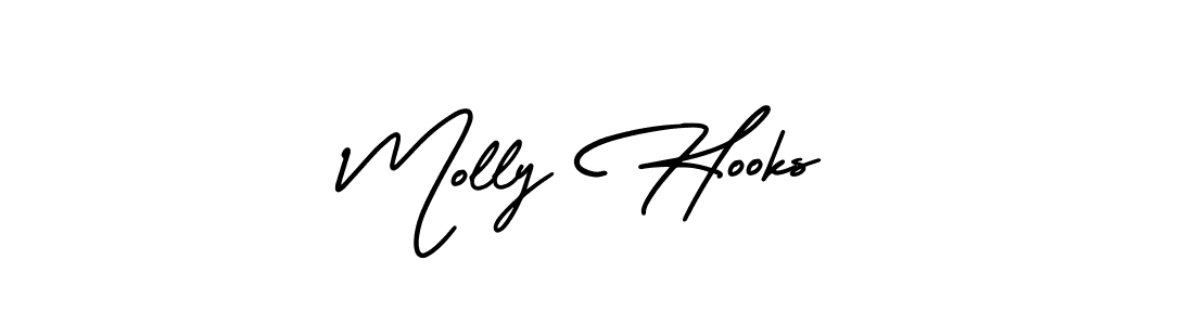The best way (AmerikaSignatureDemo-Regular) to make a short signature is to pick only two or three words in your name. The name Molly Hooks include a total of six letters. For converting this name. Molly Hooks signature style 3 images and pictures png