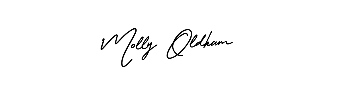 Use a signature maker to create a handwritten signature online. With this signature software, you can design (AmerikaSignatureDemo-Regular) your own signature for name Molly Oldham. Molly Oldham signature style 3 images and pictures png