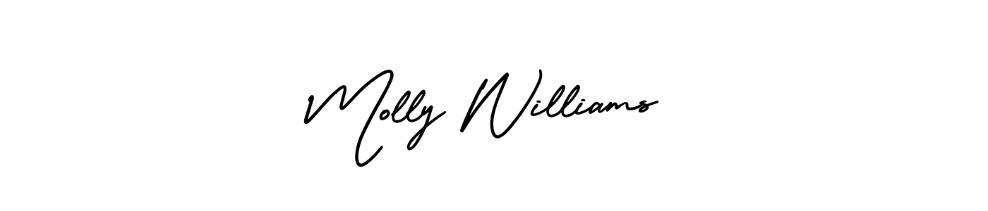 Best and Professional Signature Style for Molly Williams. AmerikaSignatureDemo-Regular Best Signature Style Collection. Molly Williams signature style 3 images and pictures png