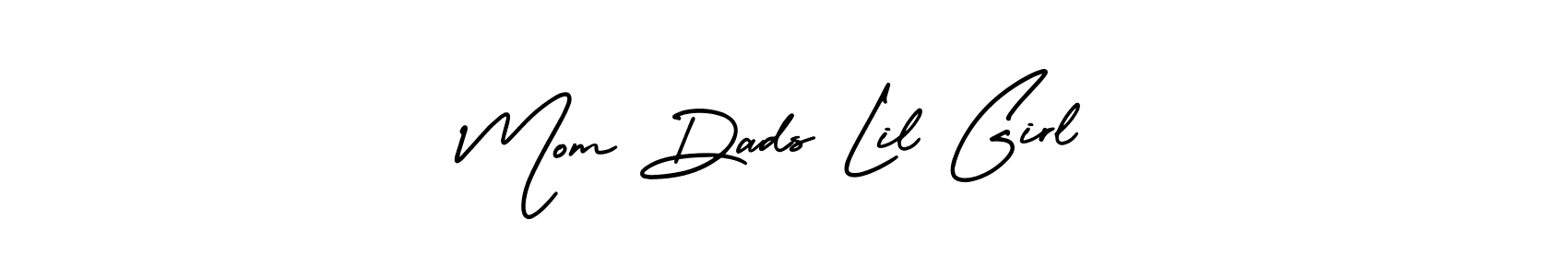 It looks lik you need a new signature style for name Mom Dads Lil Girl. Design unique handwritten (AmerikaSignatureDemo-Regular) signature with our free signature maker in just a few clicks. Mom Dads Lil Girl signature style 3 images and pictures png