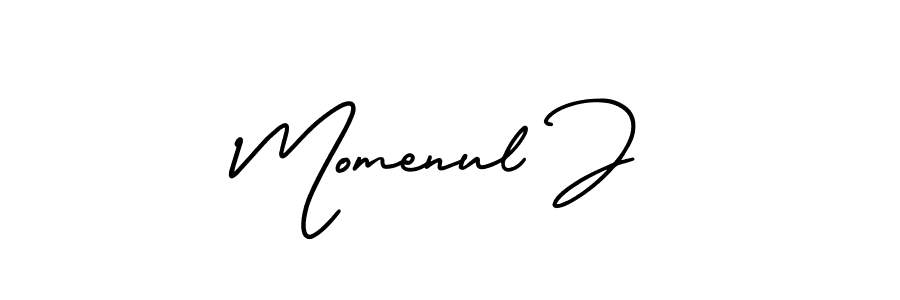 Make a short Momenul J signature style. Manage your documents anywhere anytime using AmerikaSignatureDemo-Regular. Create and add eSignatures, submit forms, share and send files easily. Momenul J signature style 3 images and pictures png